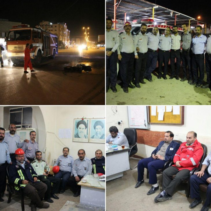 مدیرعامل سازمان آتش نشانی مسجدسلیمان از همکاری خوب مردم در چهارشنبه سوری امسال خبر داد + گزارش تصویری