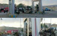 انفجار وانت پیکان در جایگاه سوخت CNG شهرداری مسجدسلیمان