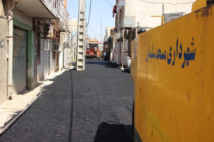 شهردار مسجدسلیمان: پروژه آسفالت چاه نفتی در حال انجام است