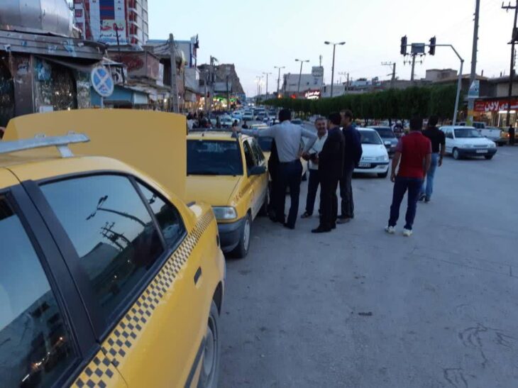 گزارش تصویری از برخی اقدامات تاکسیرانی شهرداری مسجدسلیمان