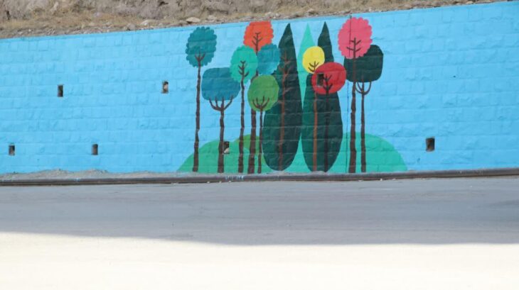 اجرای نقاشی دیواری توسط شهرداری مسجدسلیمان‌