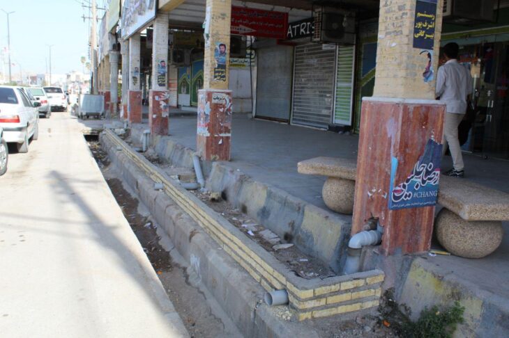 آغاز پروژه بهسازی و ساخت فلاورباکس دو طرف رواق خیابان آزادی توسط شهرداری مسجدسلیمان