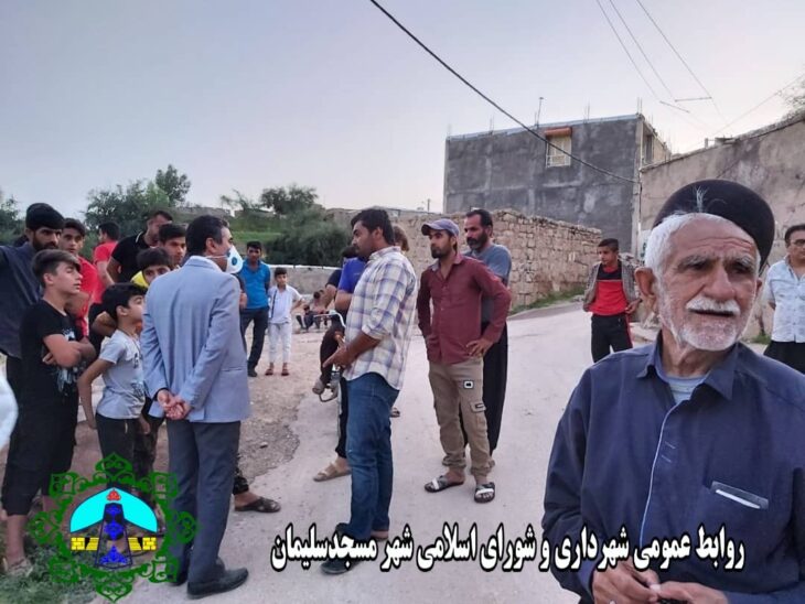 بازدید شهردار مسجدسلیمان از منطقه مالجونکی