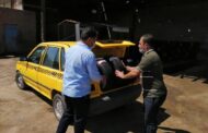 توزیع ۳۰۰ حلقه لاستیک دولتی بین رانندگان تاکسی شهری در مسجدسلیمان