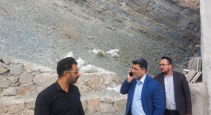 بازدید شهردار مسجدسلیمان از مناطق رانشی و نقاط حادثه‌خیز