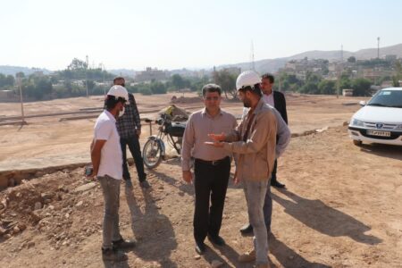 بازدید میدانی آرش قنبری شهردار مسجدسلیمان از پروژه های در دست اقدام مناطق مختلف شهری 
