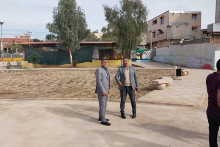 بازدید میدانی شهردار مسجدسلیمان از پروژه تکمیل و بازسازی پارک گل نرگس