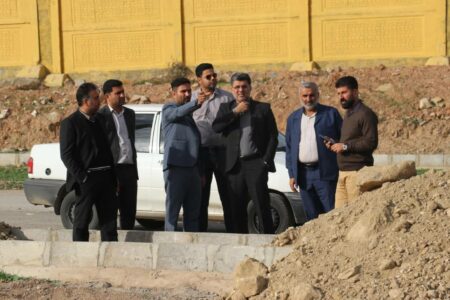 بازدید میدانی شهردار مسجدسلیمان از روند اجرای پروژه های عمرانی شهری